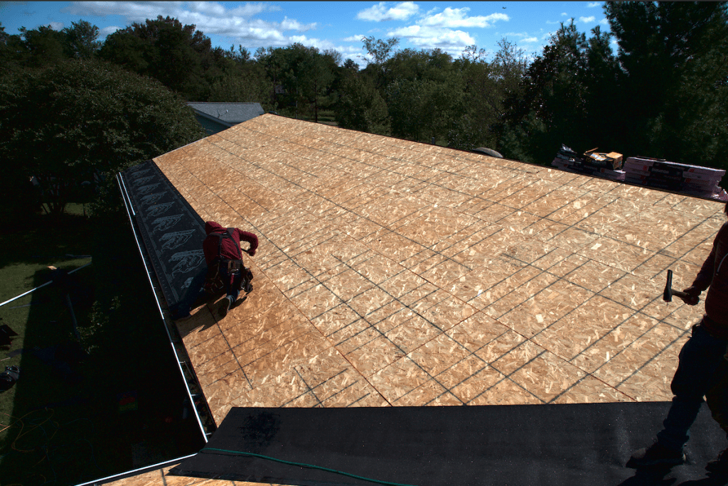 Residential roof installation 1