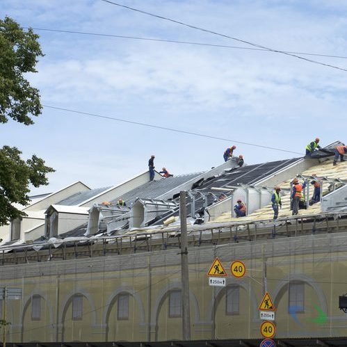 Commercial roof replacement