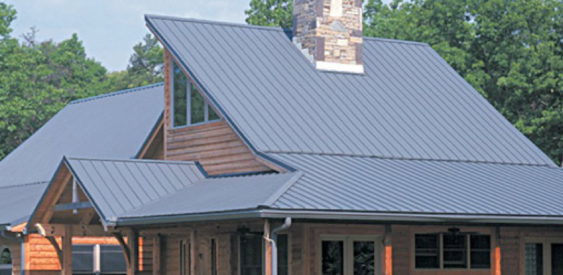 Premium Roofing 1 Premium roofing - metal roof on a log cabin