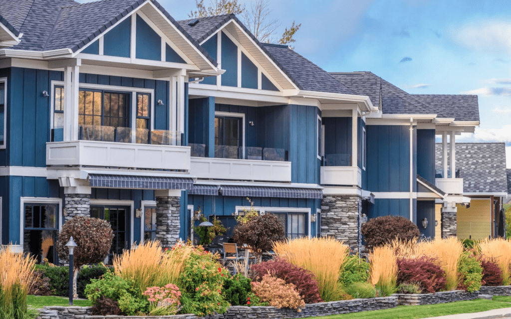 Residential Roof Replacement 1 Houses with architectural composition shingle roofs and upgraded details showing an example of roof replacement options available