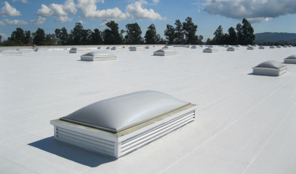 Branson Single Ply Roofing 1 Single ply roofing on a large retail store