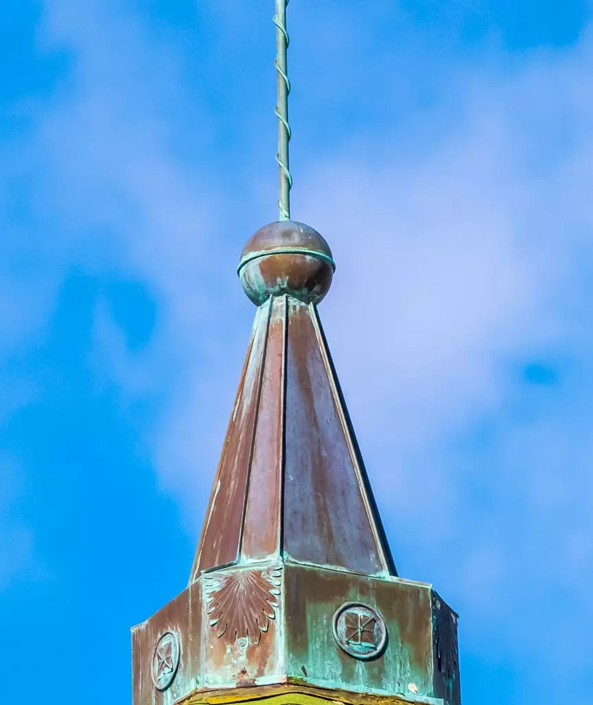 Branson Metal Roofing Installation And Repair 12 Copper steeple on a building in springfield, mo