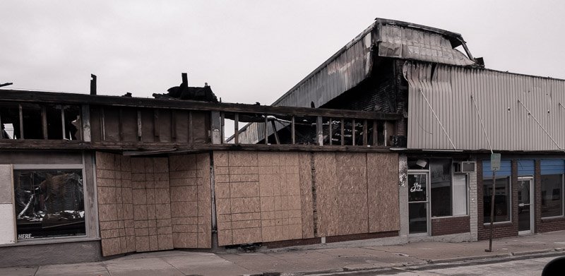 Fire damaged in bolivar mo - store in downtown that burned and needs to be rebuilt