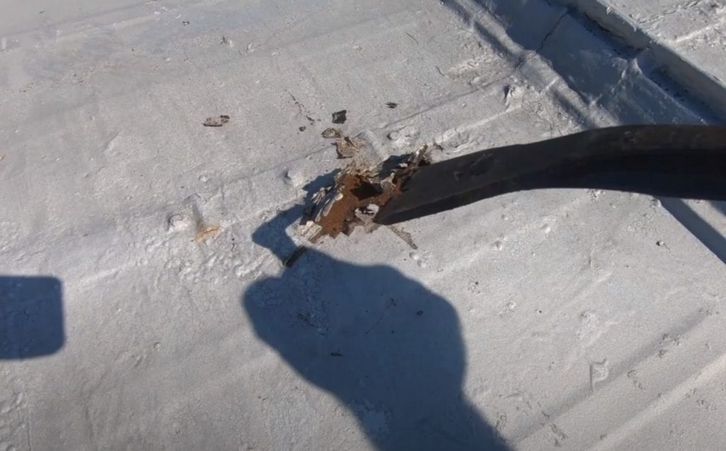 Metal roof repair in shamrock, tx (3590)